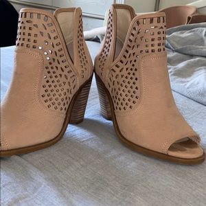 Tan/nude ankle booties